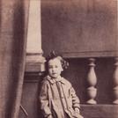 Boy with prop stairs